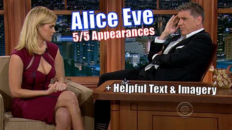 alice eve on craig ferguson|craig ferguson show female guests.